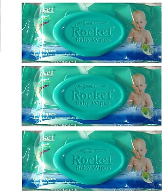 Rocket Baby Wipes Pack Of 3