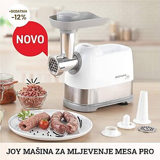 Delimano Joy Pro Meat Grinder: 3 In 1 Make Fresh, Delicious Minced Meat At Home The Perfect Kitchen Appliance For Making Homemade Burgers, Sausages,versatile And Easy To Use