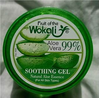 Ct Fruit Of Wokali Aloe Vera Soothing Gel 99% Authentic Product (for All Type Of Skin & Hair) With New Moistures 300grams