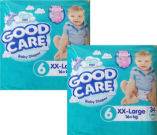 Good Care Baby diapers Pack Of 2 - Size 6 XX-Large 34 Pcs  16+ kg