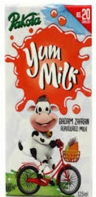 Pakola Yum Milk Badam & Zafran 125ml Pack Of 12 Pieces