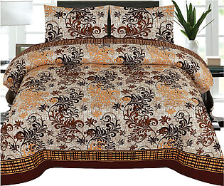 Crystal Bedsheet Nishat Linen Cotton Bedsheet (1pc Flat Sheet 230x250 Cms 2 Pillow Cover 45x70+10cms)