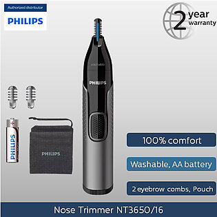 Philips Nt3650/16 Nose & Ear Trimmer- 3000 Series -black