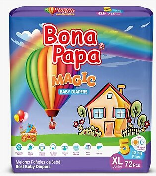 Bona Papa Magic Baby Diapers Xl Size 5 (72pcs)