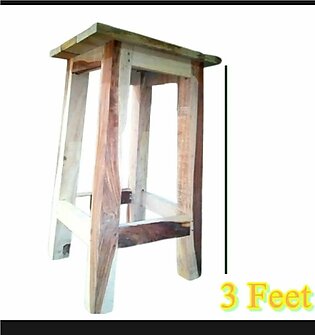 3ft Wooden Stool Home Design Solid Wood