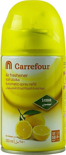 Wbm Carrefour Air Freshener Lemon - 250ml | Automatic Spray Refill
