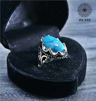 Turkish Blue Stone Ring For Men