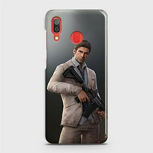 Samsung Galaxy A30 Cover pubg  Man character Decent look Hard Cover- Design 5 Case