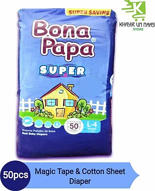 Bona Papa Super Baby Diaper Large Size - 50pcs Pack (magictape)