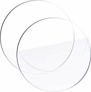 Clear Acrylic Sheet, 2/4 Pieces Round Acrylic Sheet 8 Inch Circle Acrylic Blanks Plastic Disc Transparent Acrylic Panel Circle Acrylic Sheets 2mm Thickness Sign For Picture Frame Painting/calligraphy/ Glass Painting Diy Crafts