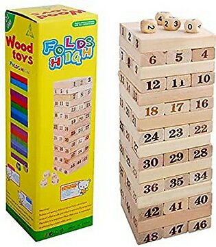 Wooden Material Jenga Game Large Size..