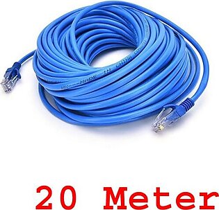 Lan Patch Cable Cat 6 Utp 20 Meter,net Cable,ethernet Cable,cat 6 Net Cable,blue Colour Cat 6 Cable