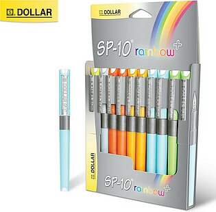 Dollar Fountain Pen Sp-10 Rainbow Plus 10's Display Pack