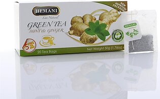 Hemani Herbals - Green Tea Mint & Ginger 40gm