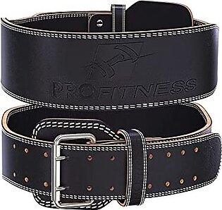 Black Leather 4 Weight Lifting Belt (pure Leather) Fresh Leather
