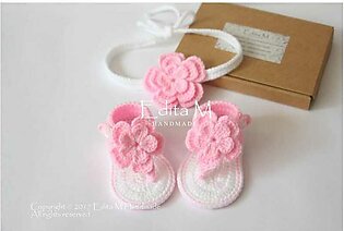 Baby Girl Shoes And Hair Band