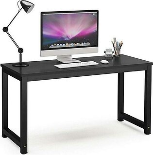 Office Table Office Desk Laptop Table Computer Table Study Table Writing Table Home Table (Black+Black)