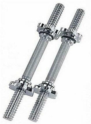 Pair Of Dumbbell Rods Adjustable Rod Of Dumbbell Pair Exercise Home Gym Fitness - Silver