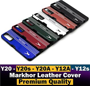 Vivo Y20 | Vivo Y20s | Vivo Y20a | Vivo Y12a | Vivo Y12s Back Cover Premium Quality Soft Leather Markhor Style Case For Vivo Y20 | Vivo Y20s | Vivo Y20a | Vivo Y12a | Vivo Y12s