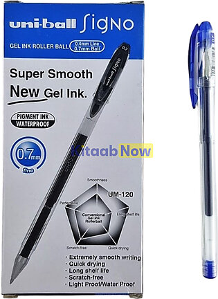 UniBall Signo UM 120 Gel Pen - Pack of 12 Pens - Blue, Black, Green & Red Ink Color