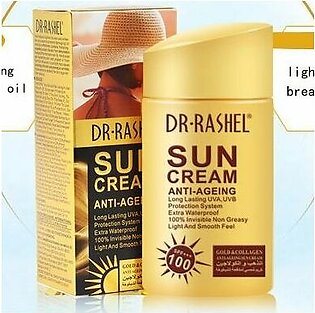 Dr.rashel Sun Cream Anti-aging Summer Moisturizer Uv Protector Spf100 Sunscreen Lotion Gold Collagen Sun Block Cream 80g Drl 1309