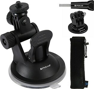 PULUZ Car Suction Cup Mount with Screw & Tripod Mount Adapter & Storage Bag for GoPro HERO9 Black / HERO8 Black /HERO7 /6 /5, DJI Osmo Action, Xiaoyi and Other Action Cameras
