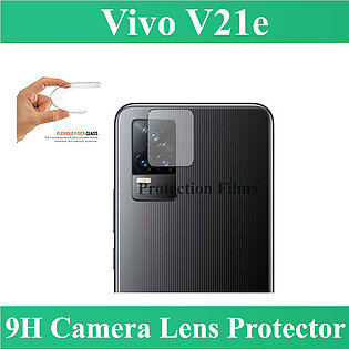 Vivo V21e Back Camera Glass Protector Flexible Unbreakable Gorilla Nano Lens Glass Film For Vivo V21e- Transparent