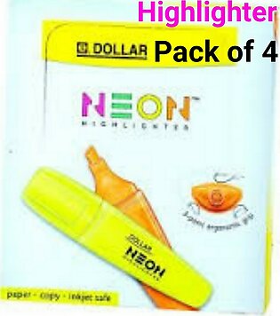 Highlighter Pen For Students (4 Pieces)
