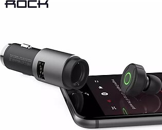 Rock Rau0559 3-in-1 Car Charger Bluetooth 4.0 Headset Safety Hammer