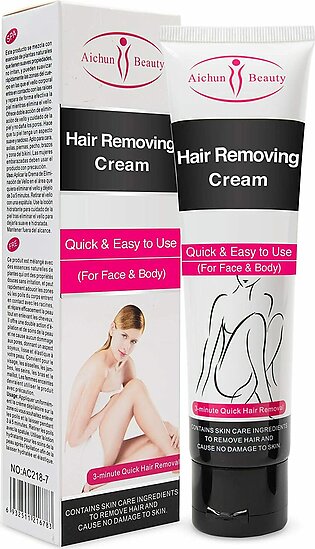Aichun Beauty Painless Flawless, Smooth & Soothing Hair Removal Cream For Women & Men, 100g Ac218-7