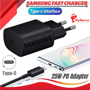Samsung Fast Charger Type C 25W PD Quick Adapter For Samsung And All Android Mobiles