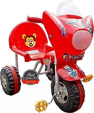 Ching Chi Baby Tricycle With Music & Lights Pure Plastic In Different Colors