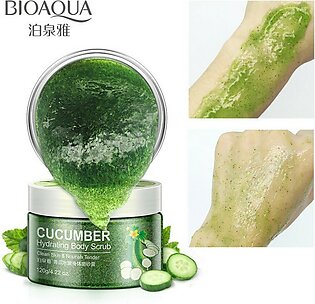 Bioaqua Cucumber Clean Skin Facial Moisturizing Cleansing Nourish Tender Body Scrub 120g Bqy8631