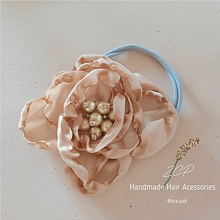 Floral Elastic Headband/ Silk Flower Headband / Stylish Silk Flower Hair Accessories