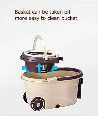 Premium Spin Mop Set With Bucket - Effortless Cleaning And Superior Floor Maintenance