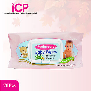 Mothercare Baby Wipes Lid Pink 70 Pcs