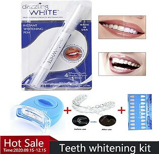 Deal of 2- Teeth Whitening White LED Light Teeth Whitener + Teeth Whitening Pen