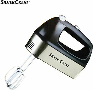 Silver Crest Stainless Steel 5 Speeds Electric Hand Food Mixer Food Blender Dough Mixer Whisk Beater Egg Beater Cream Whipper for Kitchen Copper Motor 750 Watts SC-8002