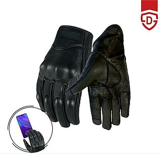 Leather Gloves For Men Pure Leather Gloves | Bike Gloves ,bike Gloves For Men Boys Motorcycle Full Finger Touch Screen Gloves, Cycling & Outdoor Sports Gloves For Bike Riders