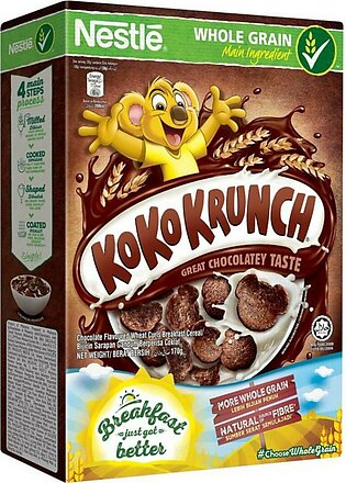 Breakfast Cereal - Nestle Koko Krunch Whole Grain Chocolate Flavoured Wheat Curls Breakfast Cereal 150g