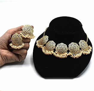 Fashion Bridal Wedding Jewelry Sets Nigeria African Jewelry Golden-color Pendant Necklace Earrings Fo Women Jtfrpda7g-1