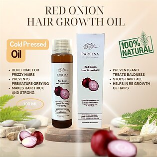 Pareesa Onion Oil For Hair Growth, Onion And Black Seeds Oil (100ml), 100% Pure Natural Hair Oil, Cold Pressed Oil, Onion Oil With Black Seeds, Onion Hair Oil, Onion Oil With Black Seeds Oil, Anti Dandruff