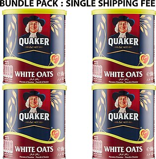 Quaker Wholegrain White Oats 500gm (Pack of 4)