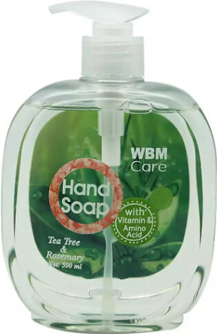 Wbm Care Hand Wash Rosemary And Tea Tree – 500ml | Liquid Hand Soap
