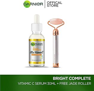 Garnier Skin Active Bright Complete Vitamin C Serum - Free Jade Roller