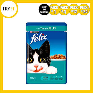 Felix Sachet Tuna Jelly - 100gm - Cat Food