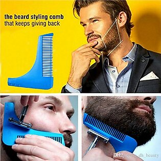 Beard Comb For Shaping Men Beard - Grey