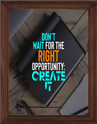 Motivational Quote Frames, Quote for Office Wall Decor-Raqeeq QF22
