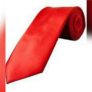 Red Silk Tie for Men (Slim)