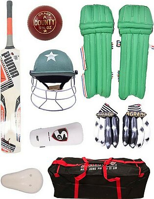 Pack of 8 - Complete Cricket Kit For 9-14 Year Kids